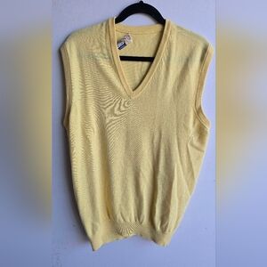 Pringle Of Scotland Yellow Cashmere Sweater Vest